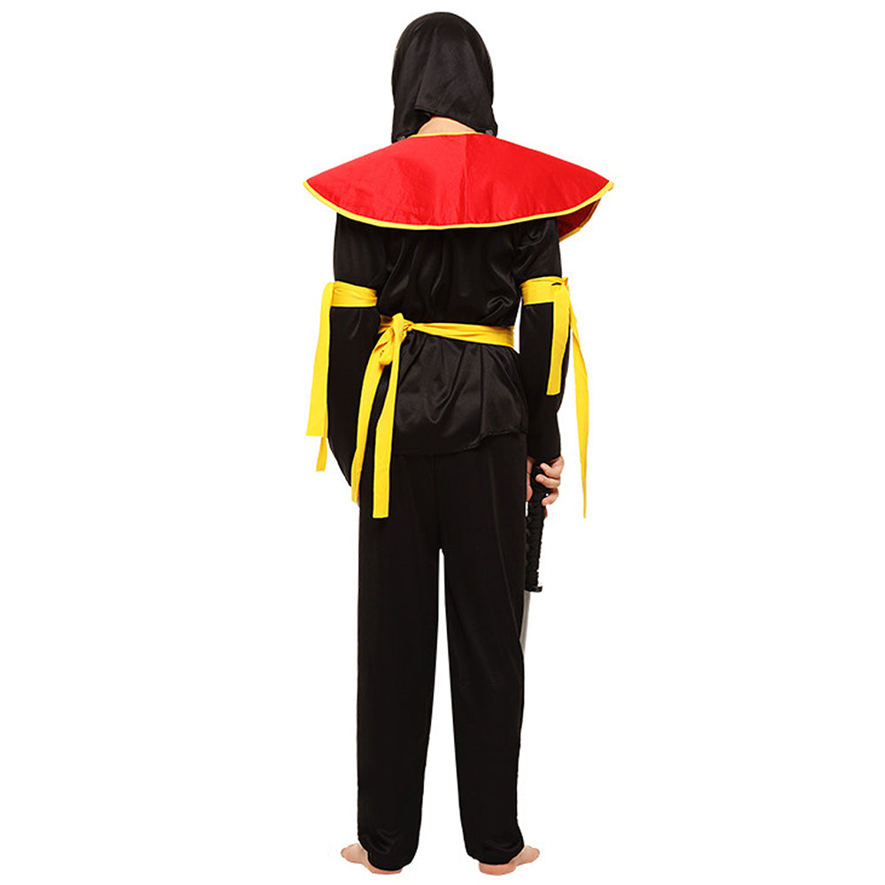 The Black & Red Dragon Ninja, Kids Halloween Costume Fancy Dress Up