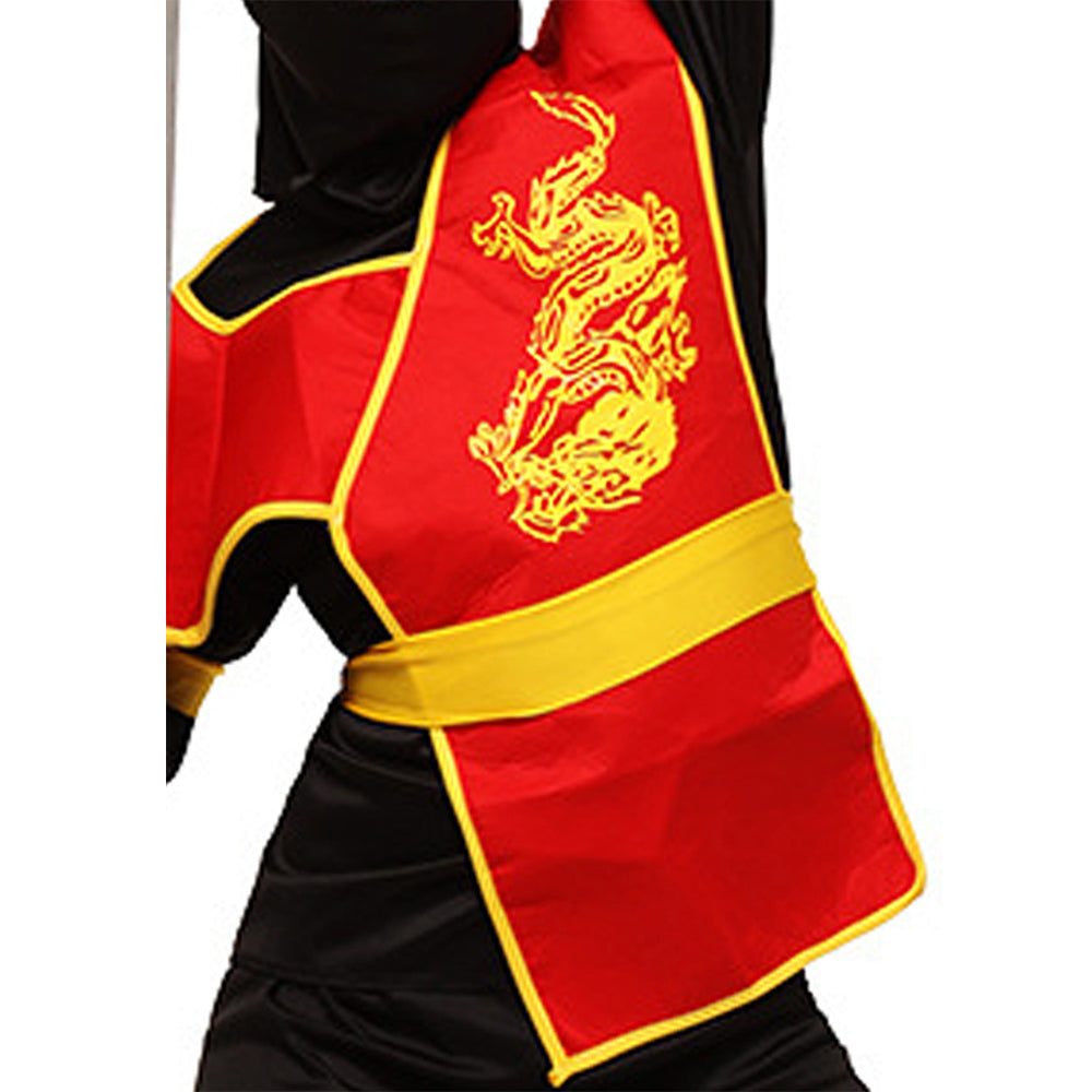 The Black & Red Dragon Ninja, Kids Halloween Costume Fancy Dress Up