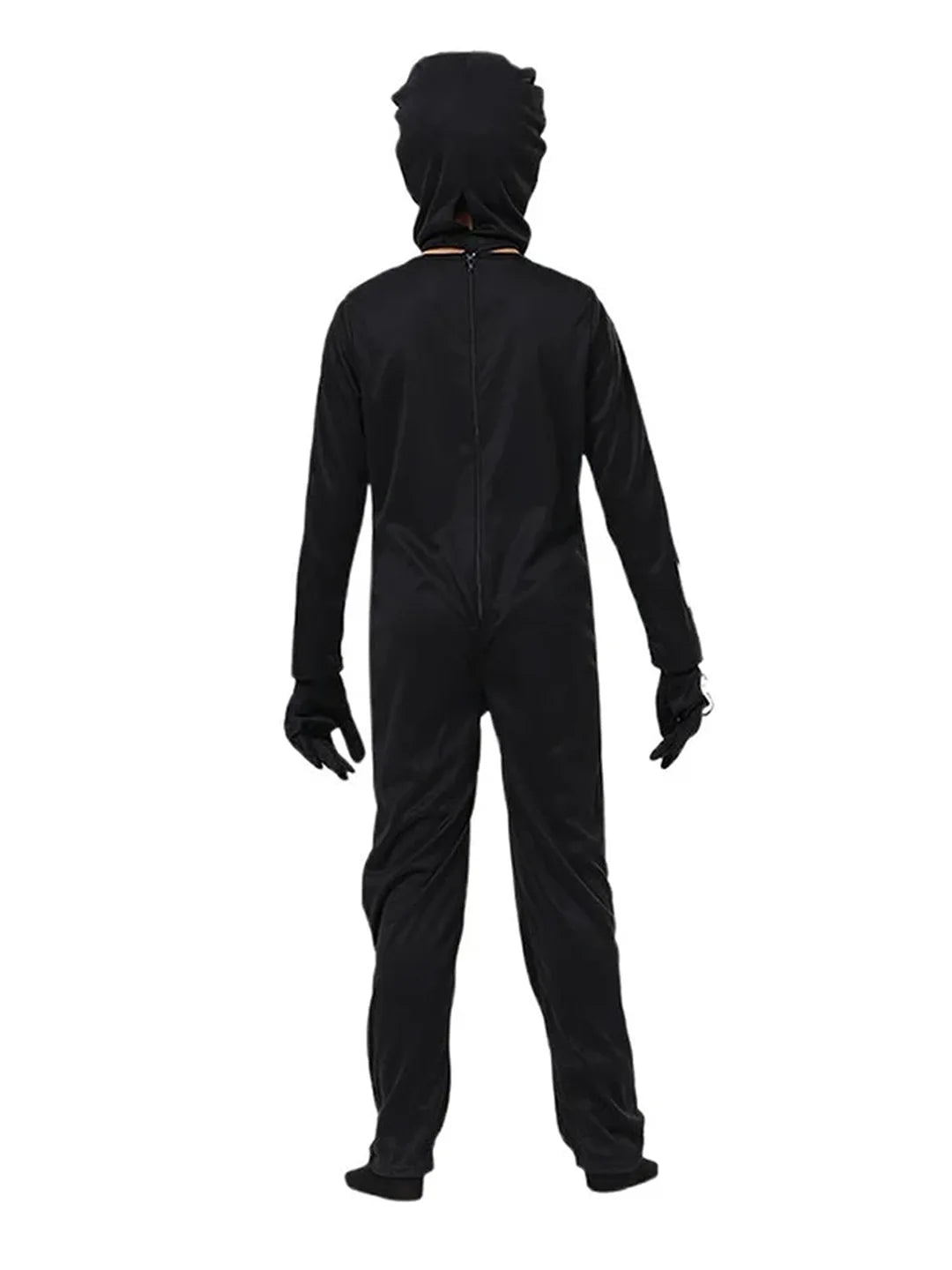 Black White Luminious Glow in Dark Skeleton Kids Halloween Costume