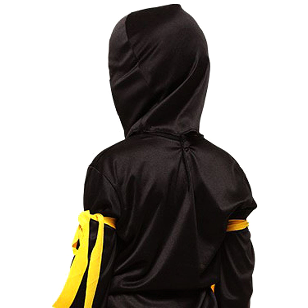 The Black & Yellow Dragon Ninja, Kids Halloween Costume Fancy Dress Up