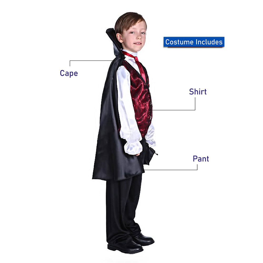 Bloodsuck Vampire ,Kids Halloween Costume Fancy Dress Up