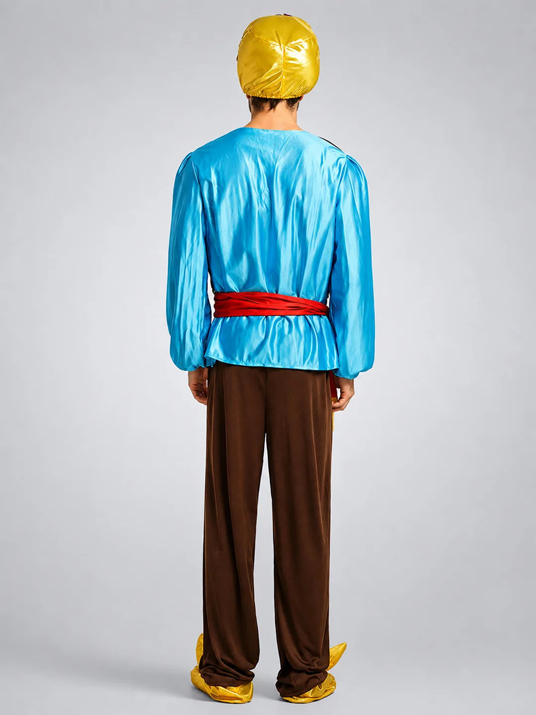 Aladdin Blue and Brown Adults Halloween Costume Fancy Dress Up