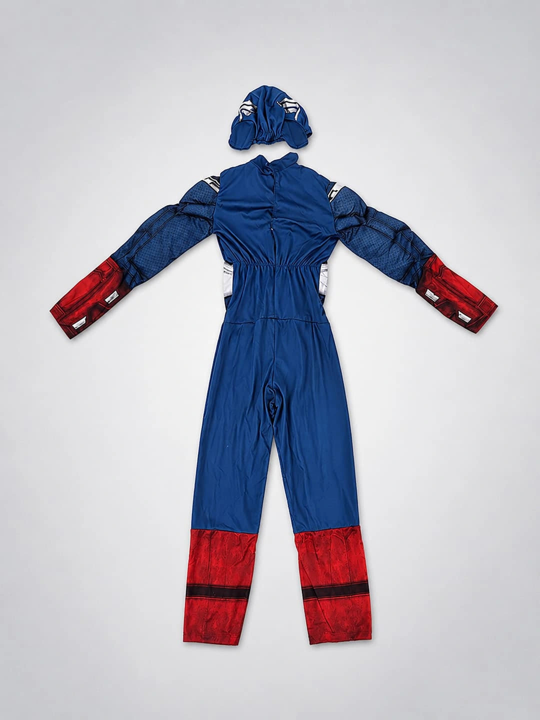 Blue Muscle Superhero Kids Halloween Costume