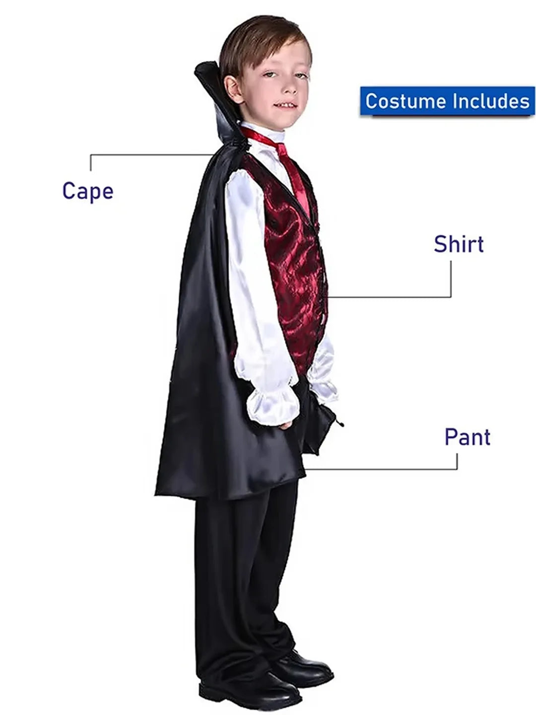 Bloodsuck Vampire ,Kids Halloween Costume Fancy Dress Up