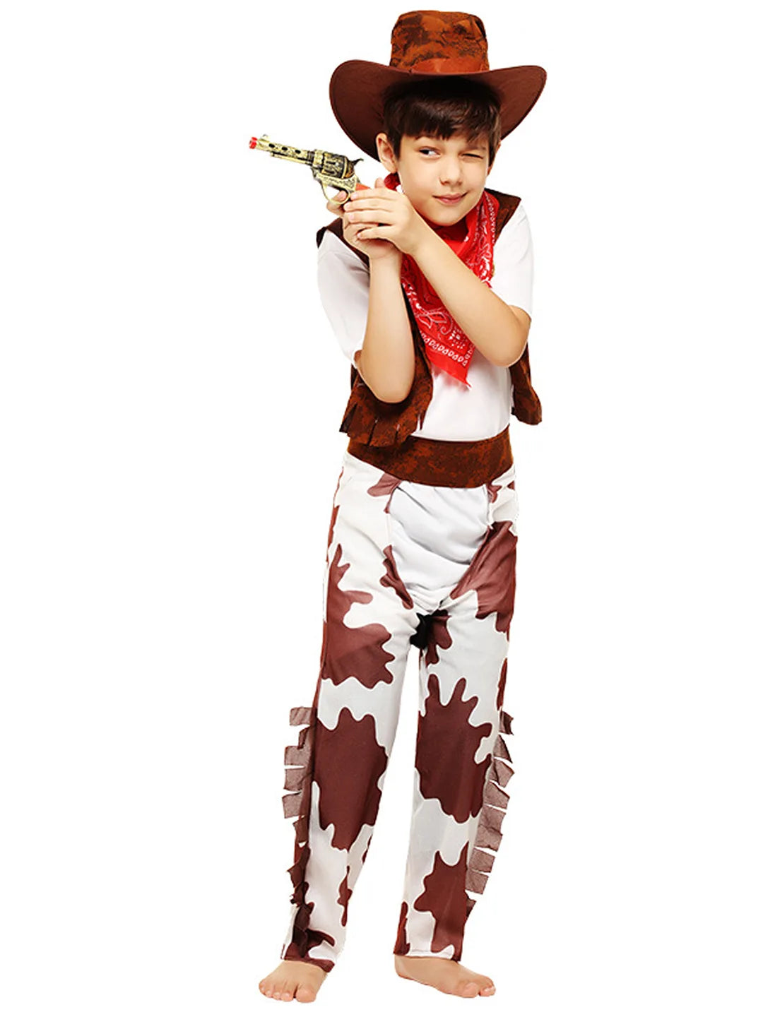 Brown Patch Cowboy , Kids Halloween Costume Fancy Dress Up
