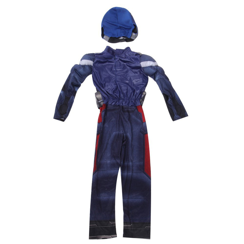 Captain  Superhero ,Kids Halloween Costume Fancy Dress Up