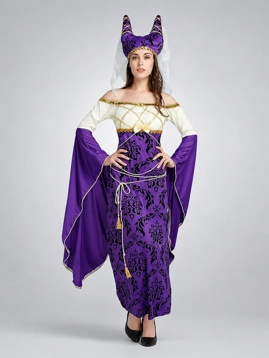 Egyptian Queen Cleopatra themed Adults Halloween Costume Dress Up
