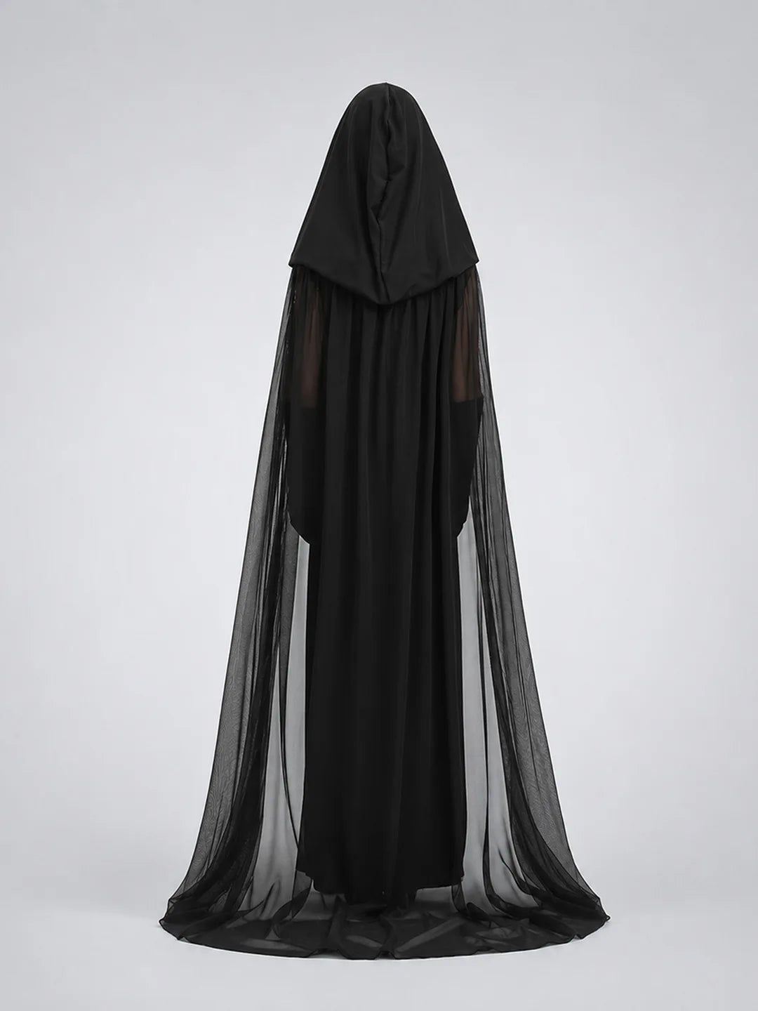Long Black Cloak Witch , Kids Halloween Costume Fancy Dress Up