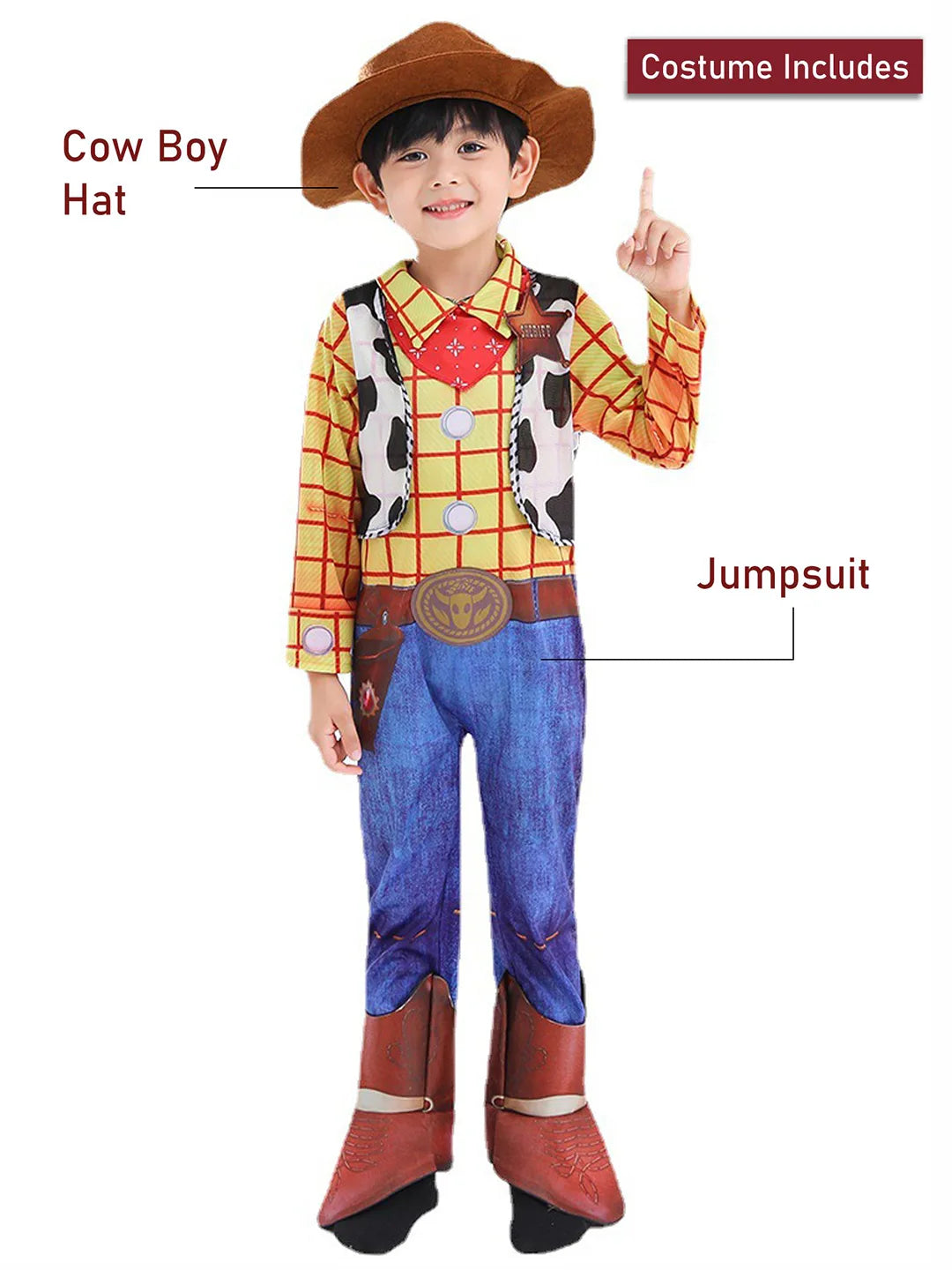 Sheriff Cowboy theme Kids Halloween Costume Fancy Dress Up