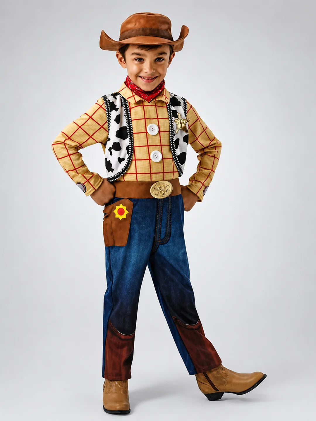 Cowboy theme Kids Halloween Costume Fancy Dress Up