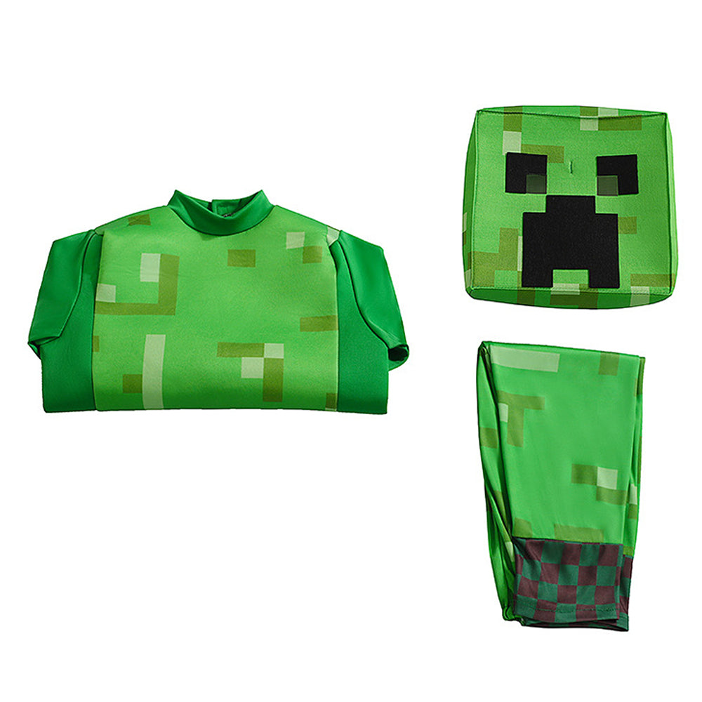 Videogame Creeper , Kids Halloween Costume Fancy Dress Up