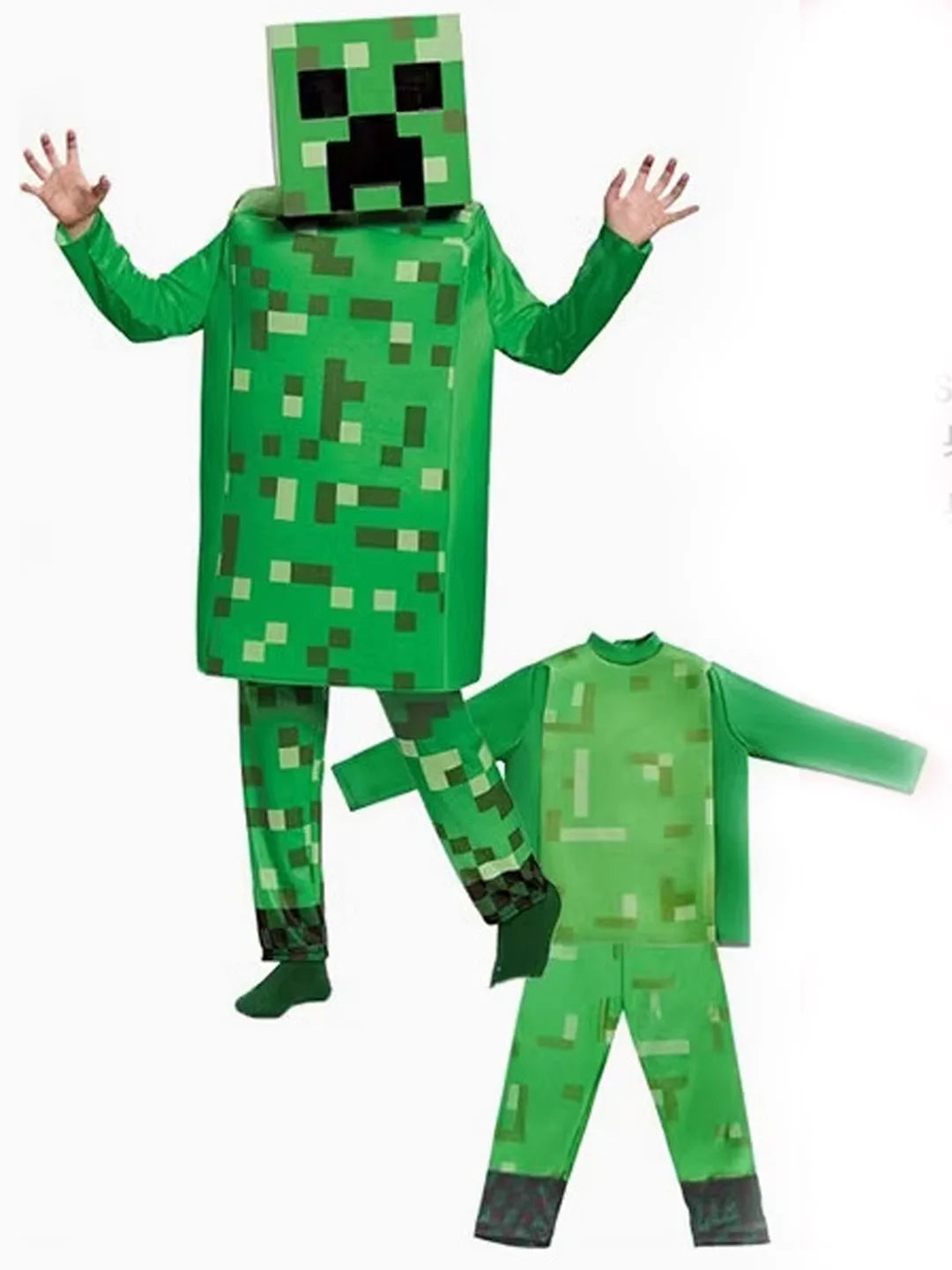 Videogame Creeper , Kids Halloween Costume Fancy Dress Up