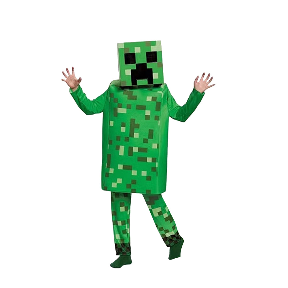 Videogame Creeper , Kids Halloween Costume Fancy Dress Up
