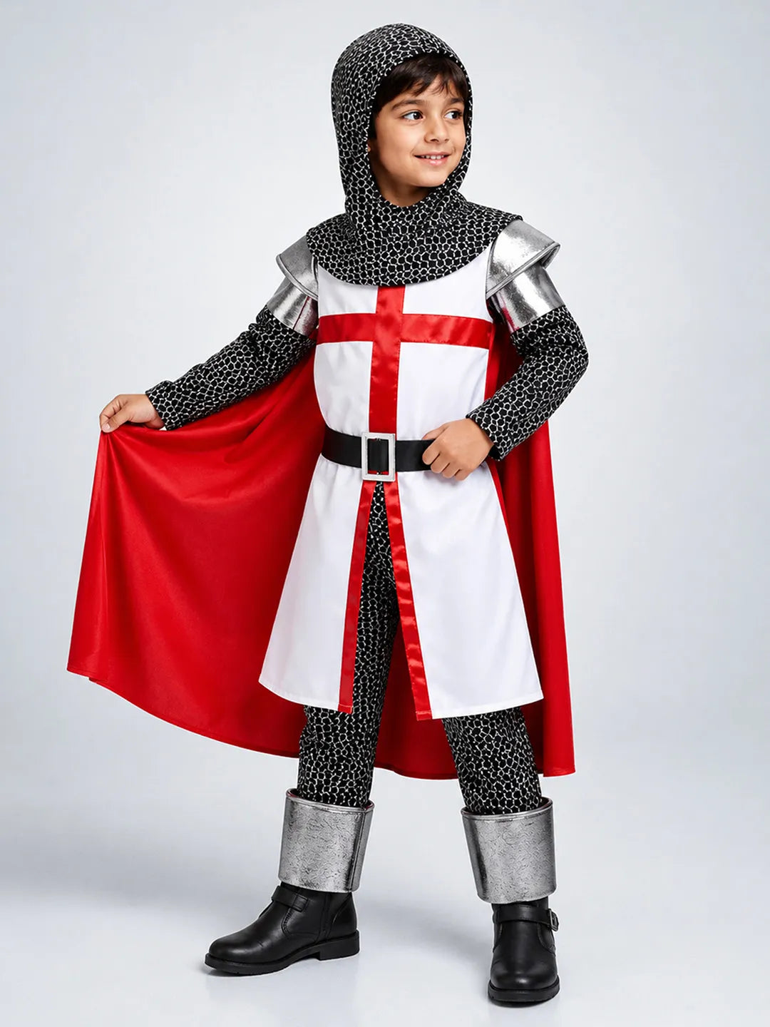 Medieval Crusader Knight Boys, Kids Halloween Costume Fancy Dress Up