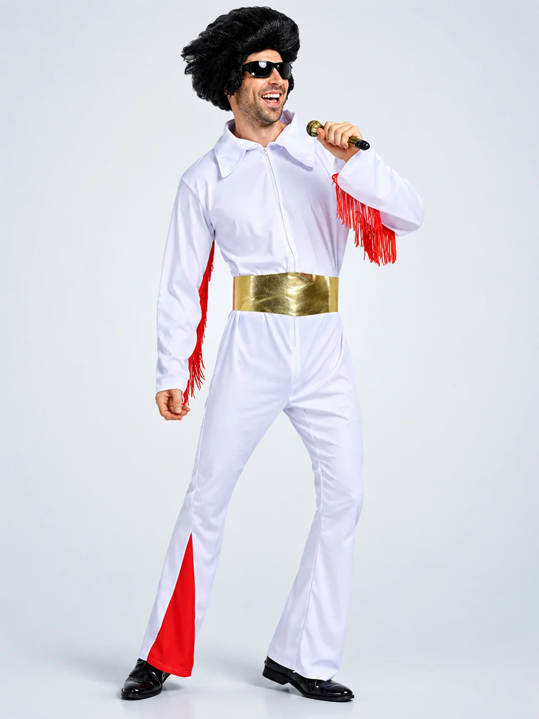 Disco King Rock n Roll singer Adults Halloween Costume Fancy Dress up