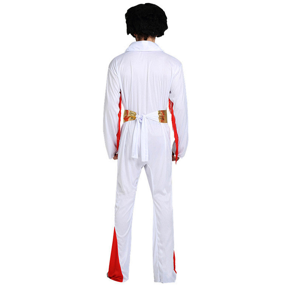 Disco King Rock n Roll singer Adults Halloween Costume Fancy Dress up
