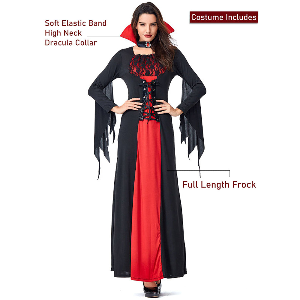 Dracula Lady Halloween costume Fancy Dress Up