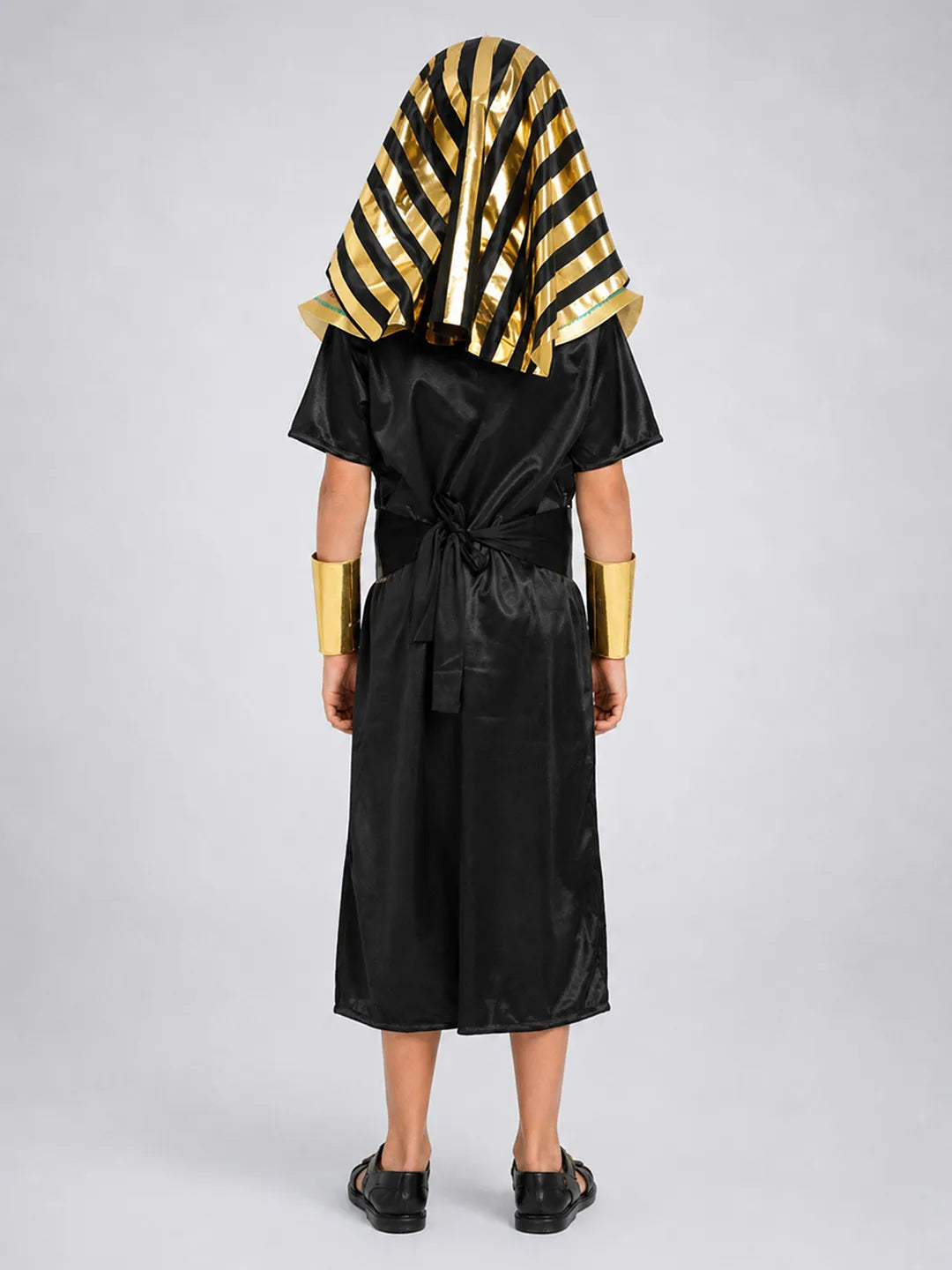 Black & Gold Egyptian Pharaoh Boy, Kids Halloween Costume Fancy Dress Up