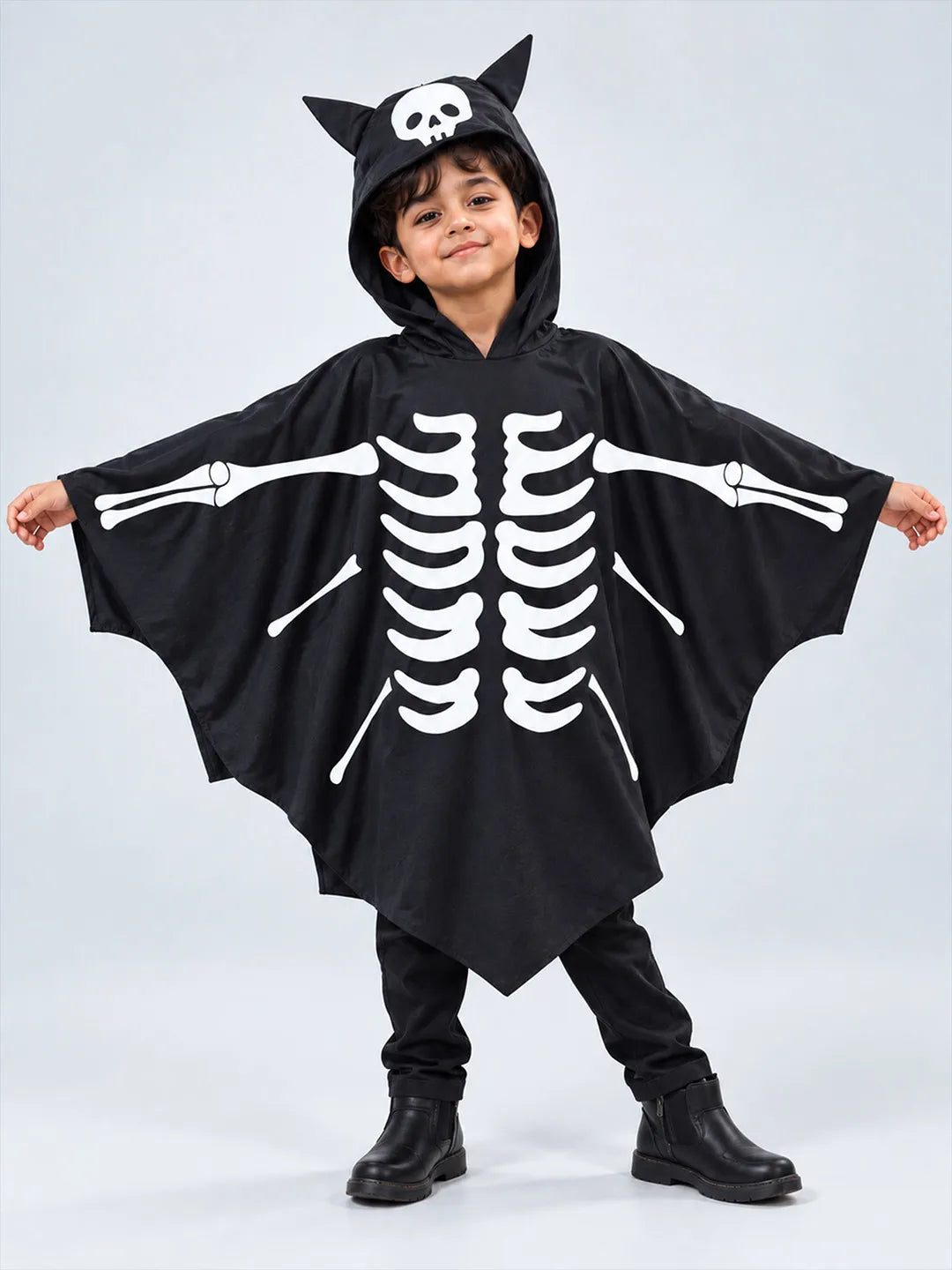 Luminous Ghost Bat cape style Cloak, Kids Halloween Costume Fancy Dress Up