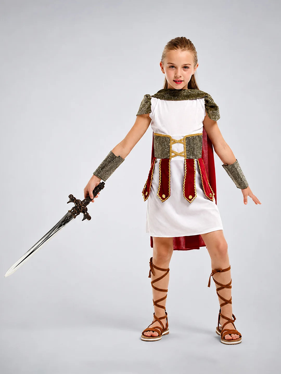 Gladiator Girl, Kids Halloween Costume Fancy Dress Up