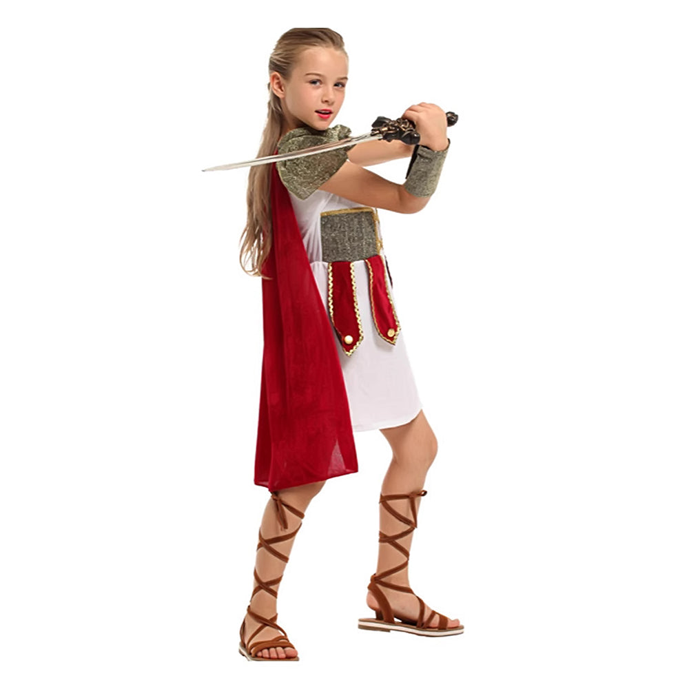 Gladiator Girl, Kids Halloween Costume Fancy Dress Up