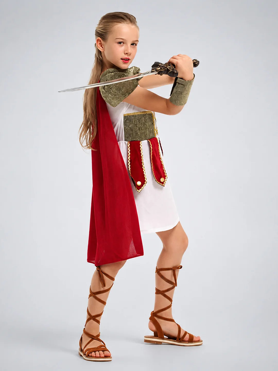 Gladiator Girl, Kids Halloween Costume Fancy Dress Up