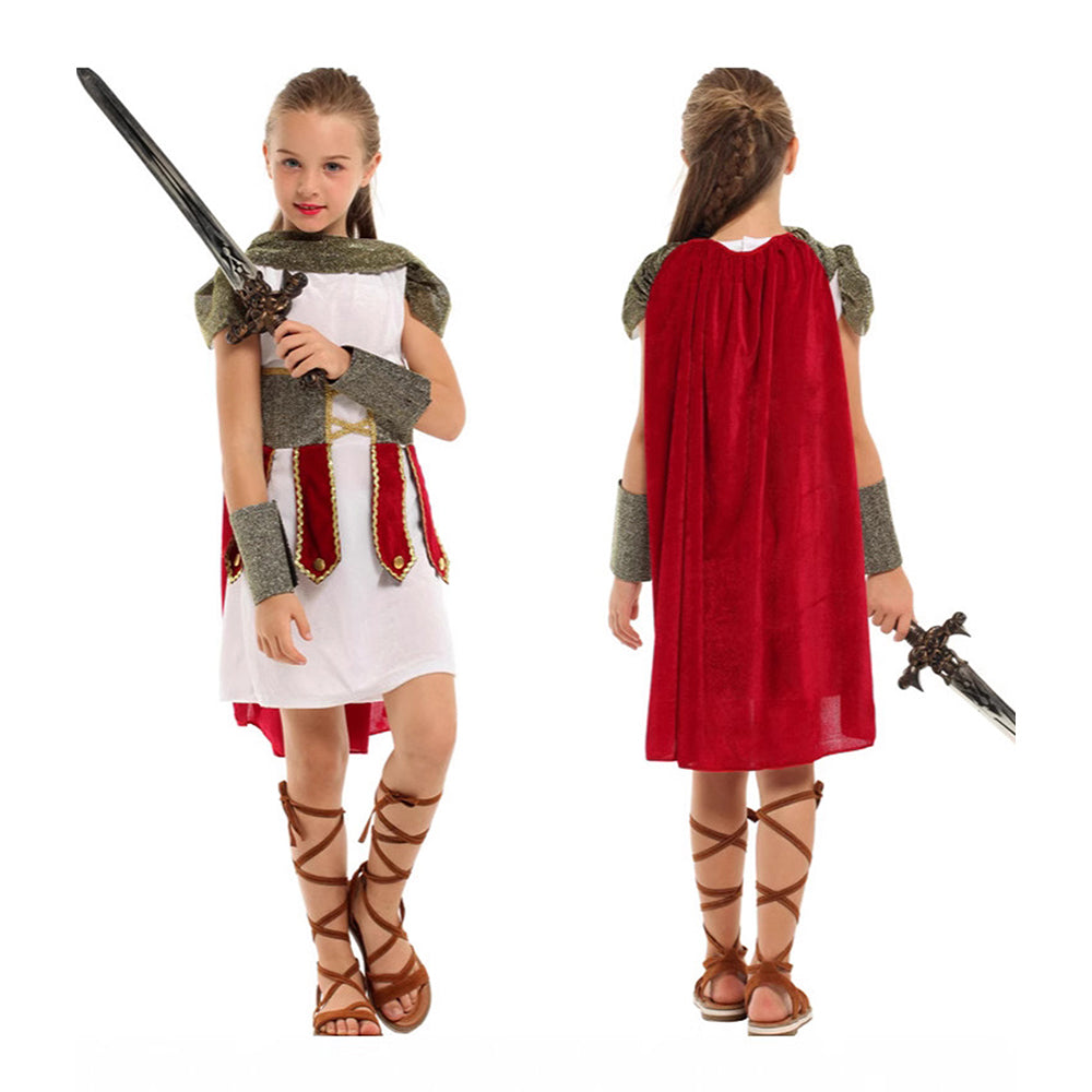 Gladiator Girl, Kids Halloween Costume Fancy Dress Up