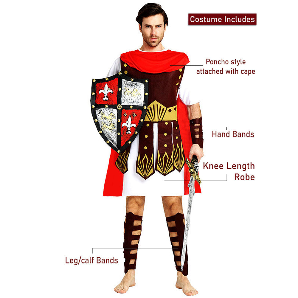 Gladiator theme , Adult Halloween Costume Fancy Dress Up
