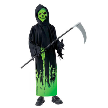 Glow in Dark Spooky Skeleton ,Kids Halloween Costume Fancy Dress Up