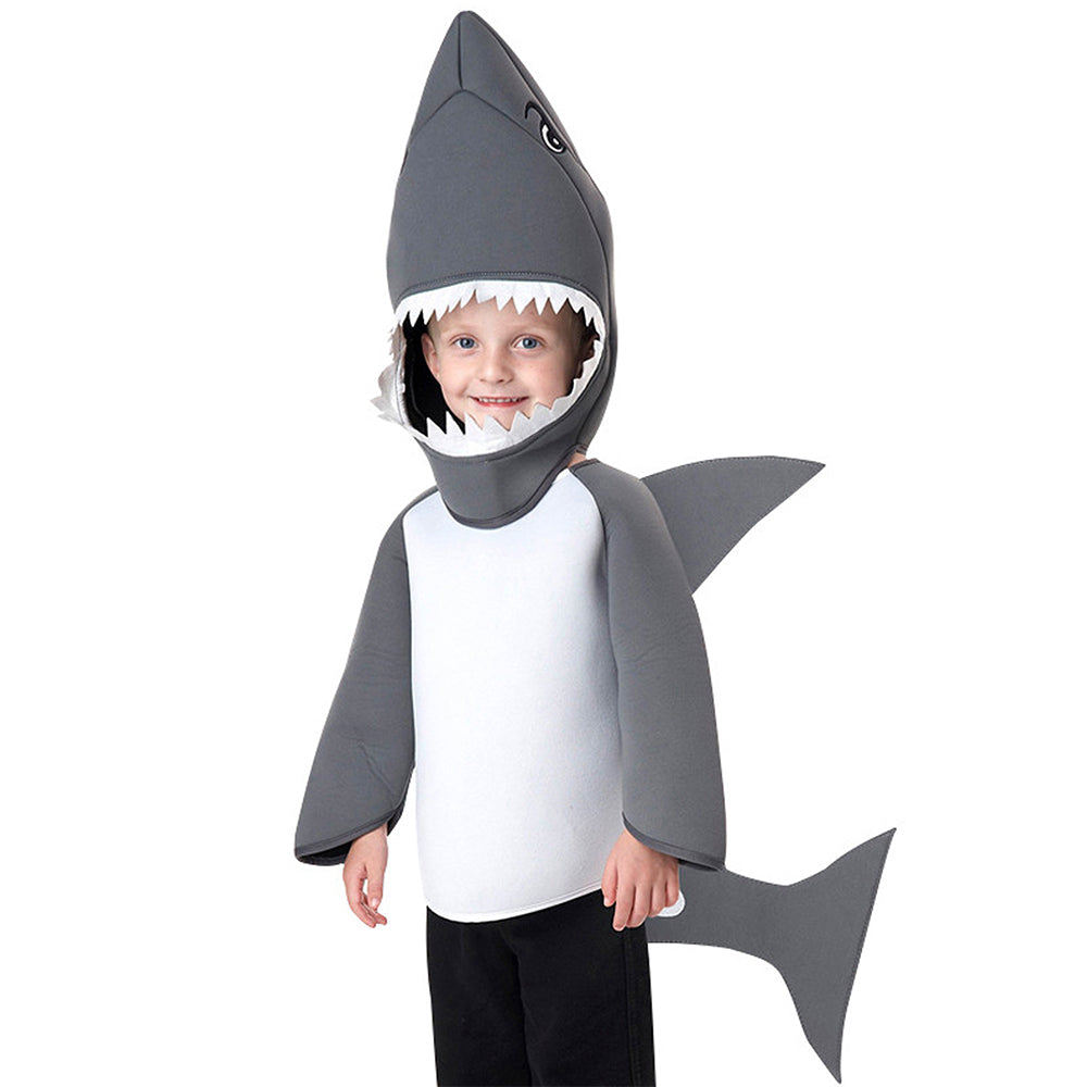 Grey Baby Shark , Kids Halloween Costume Fancy Dress Up