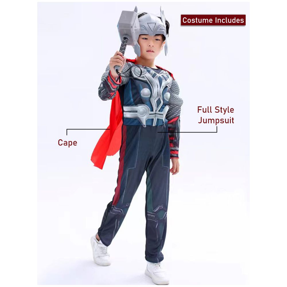 Hammer Superhero ,Kids Halloween Costume Fancy Dress Up