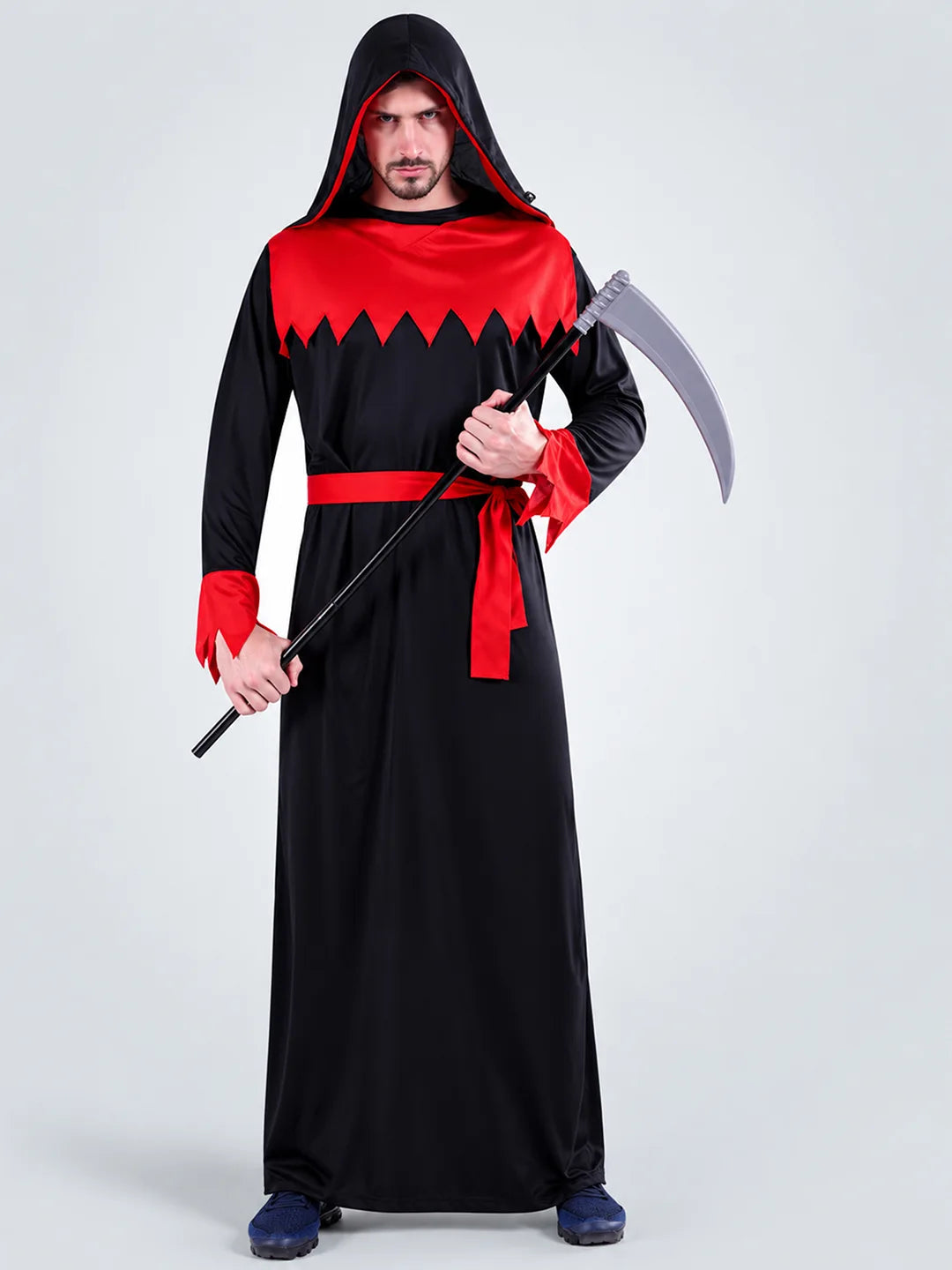 Spooky Hoody Deathman Halloween Costume Fancy Dress Up