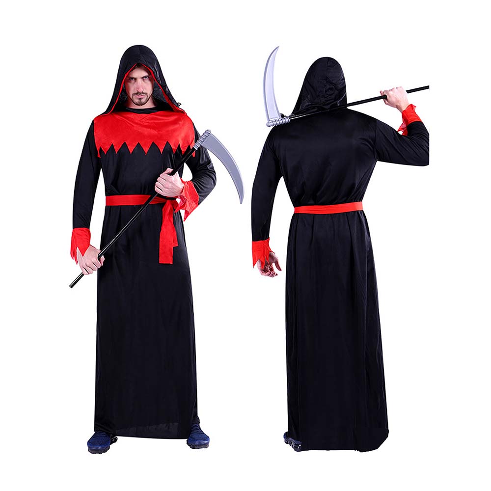 Spooky Hoody Deathman Halloween Costume Fancy Dress Up