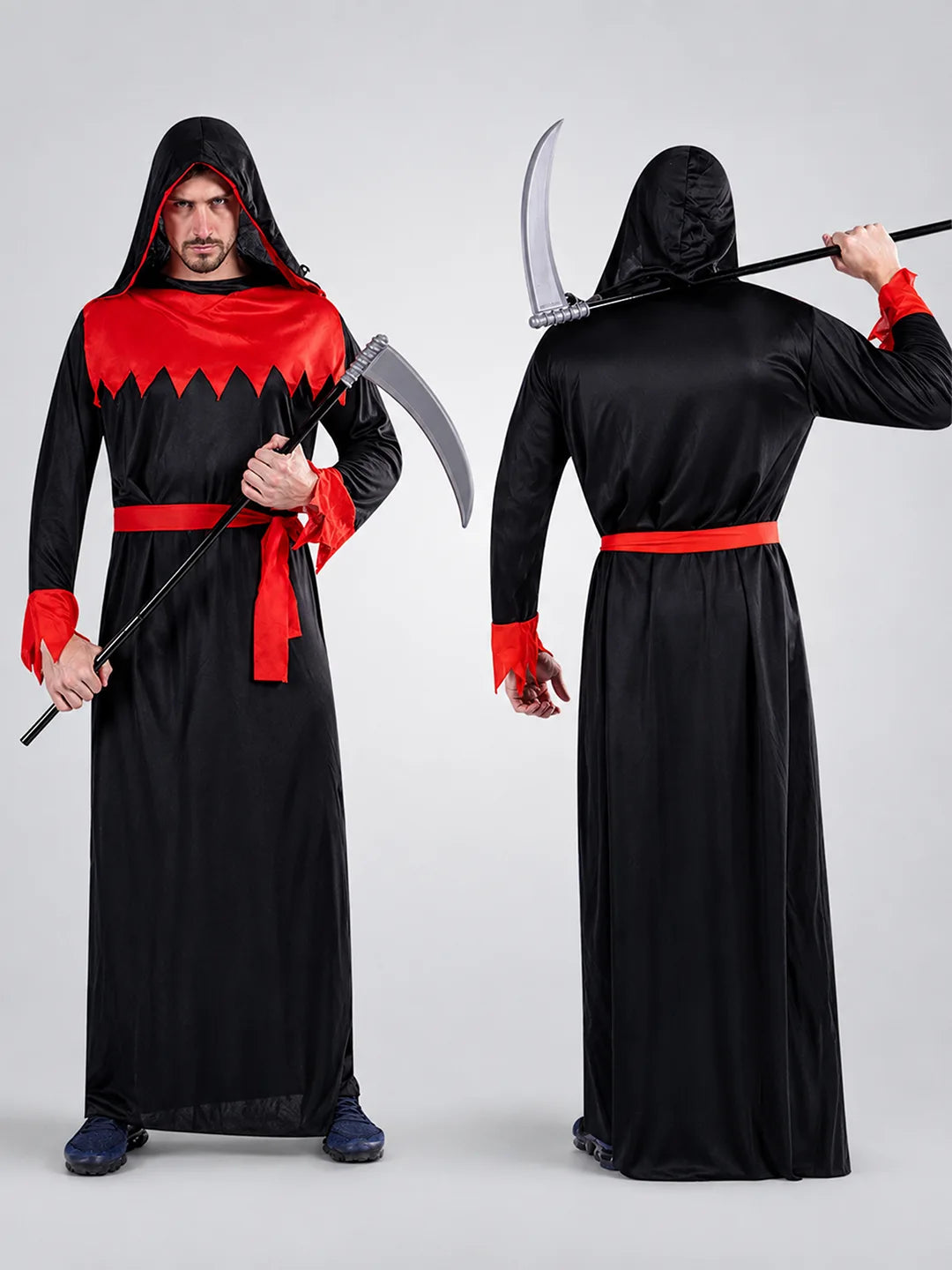 Spooky Hoody Deathman Halloween Costume Fancy Dress Up