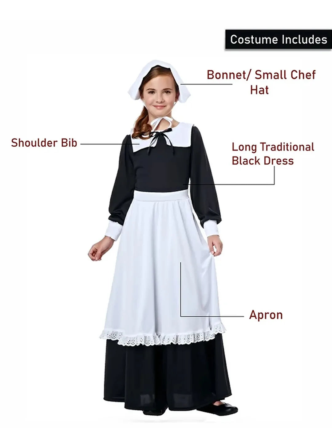 The Royal Housekeeper, Kids Halloween Costume Fancy Dress Up