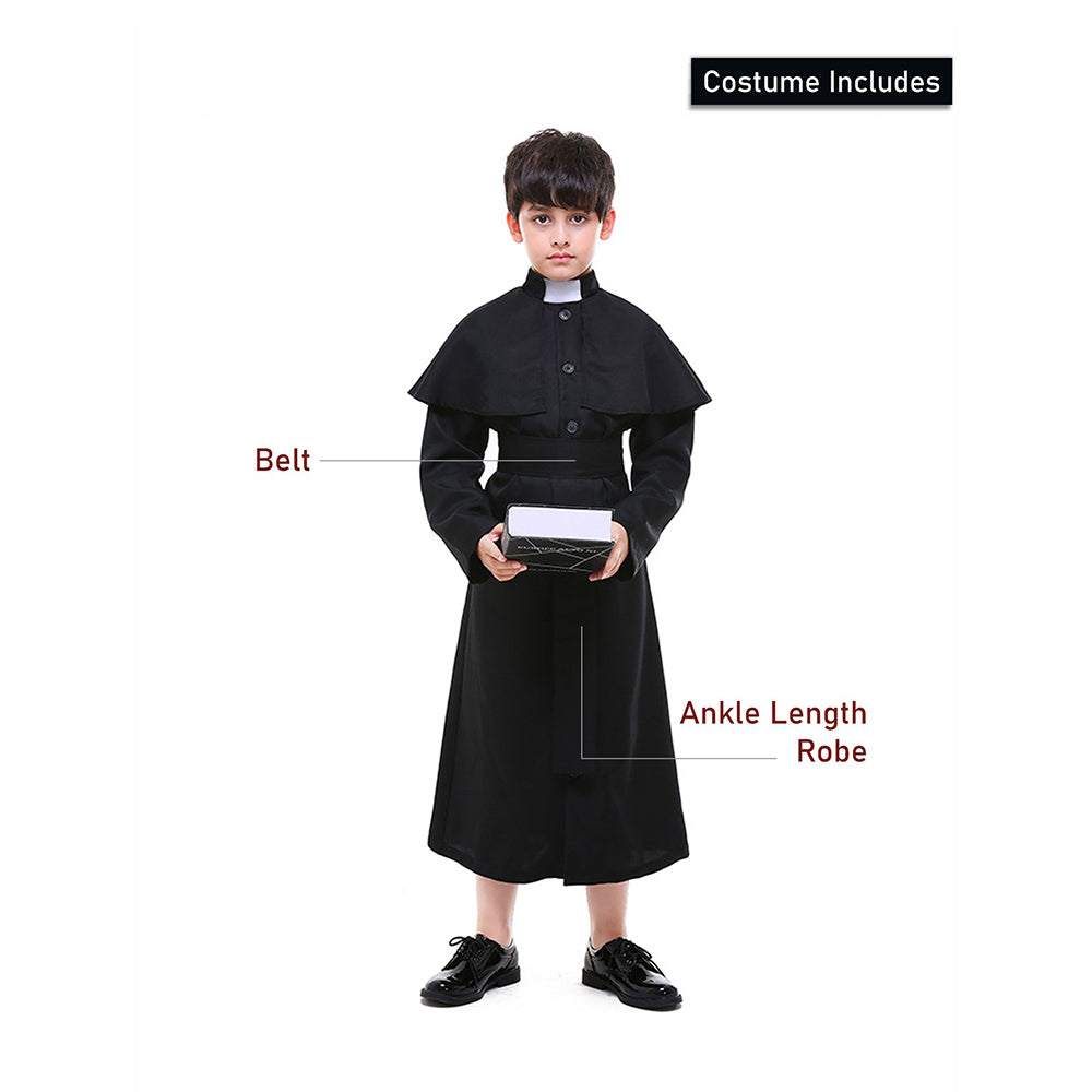Junior Priest , Kids Halloween Costume Fancy Dress Up