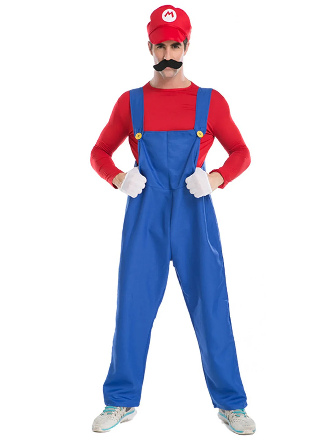 Super Brothers, Plumber Adult Halloween Costume Fancy Dress Up