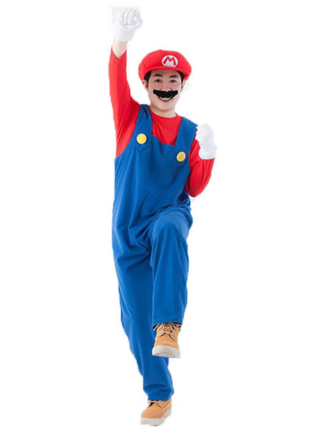Super Brothers, Plumber Adult Halloween Costume Fancy Dress Up
