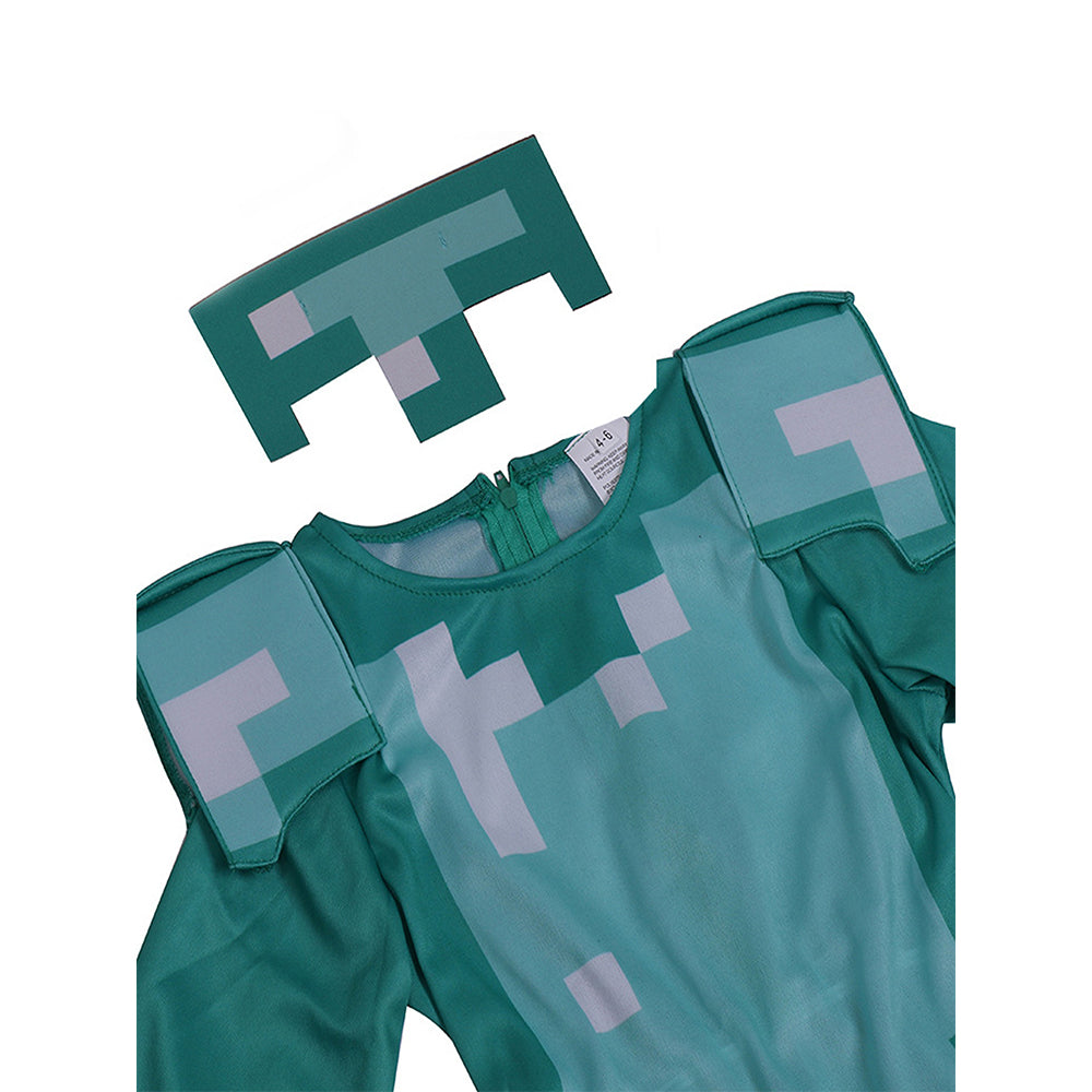 Minecraft Gamer costume,Kids Halloween Costume Fancy Dress Up