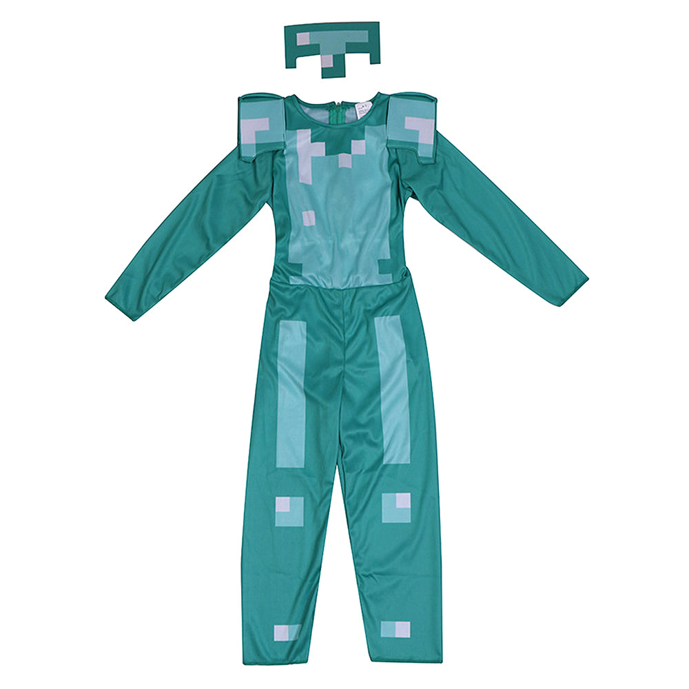 Minecraft Gamer costume,Kids Halloween Costume Fancy Dress Up