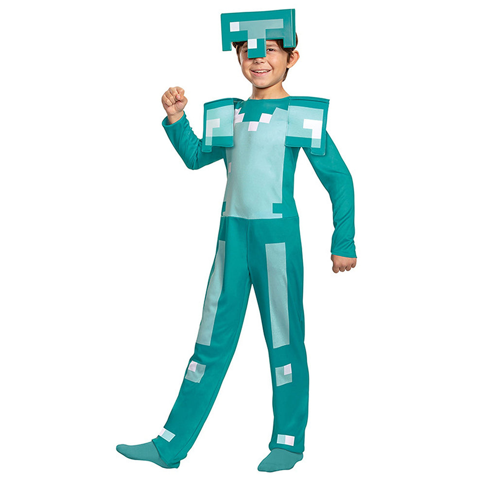 Minecraft Gamer costume,Kids Halloween Costume Fancy Dress Up