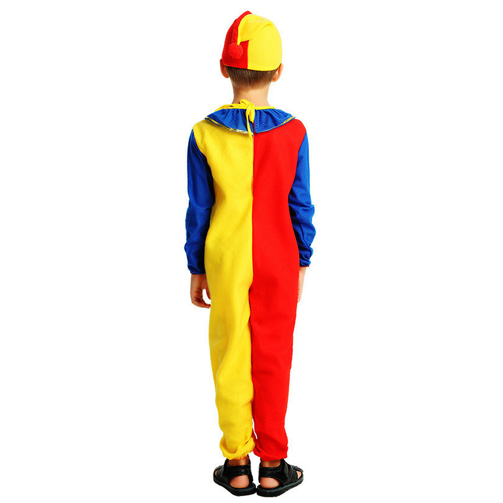 Multi-color color Clown, Halloween Costume Fancy Dress Up