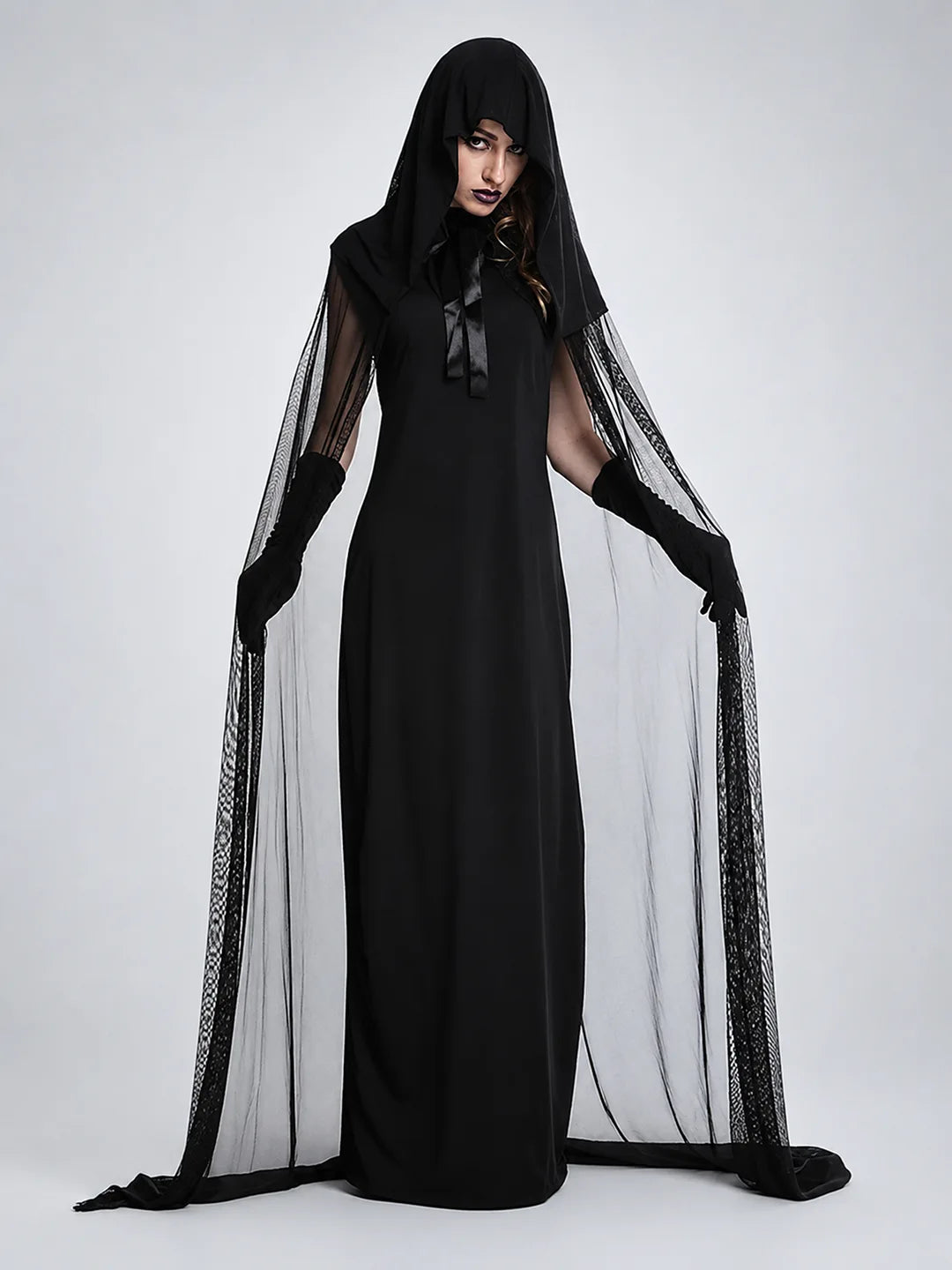 Night Ghost Adults Halloween Costume Dress Up