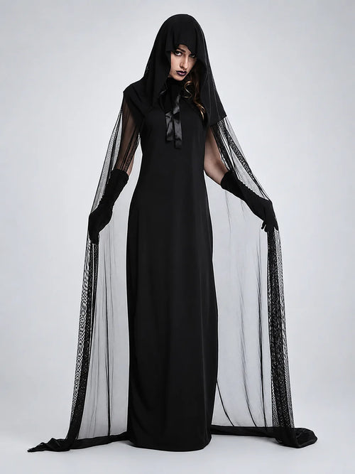 Night Ghost Adults Halloween Costume Dress Up