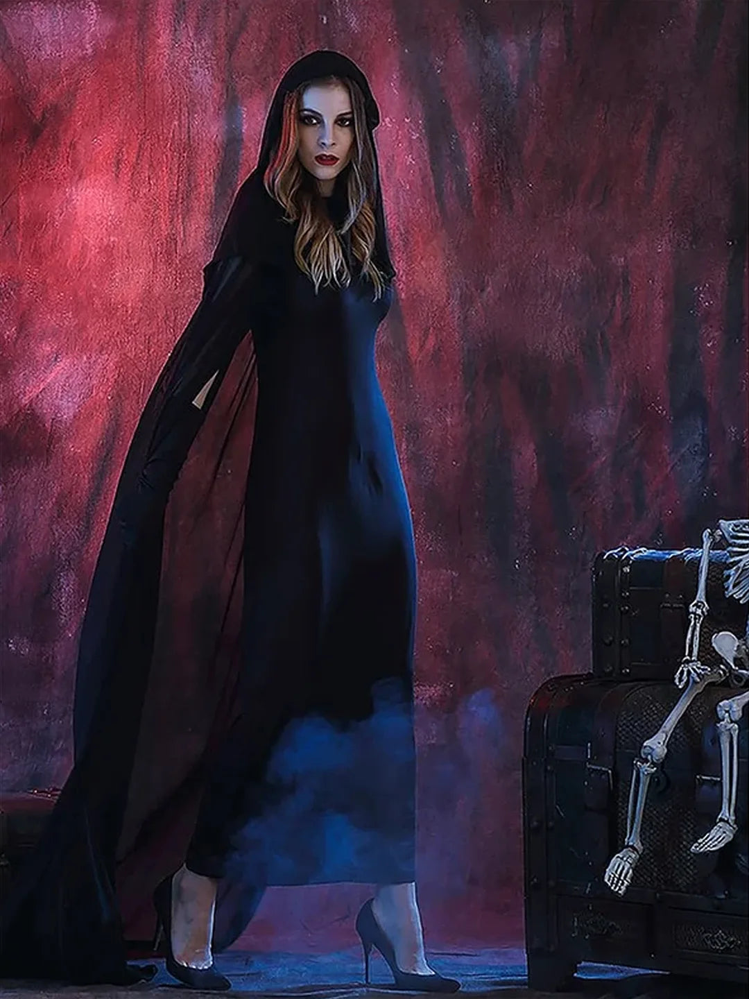 Night Ghost Adults Halloween Costume Dress Up