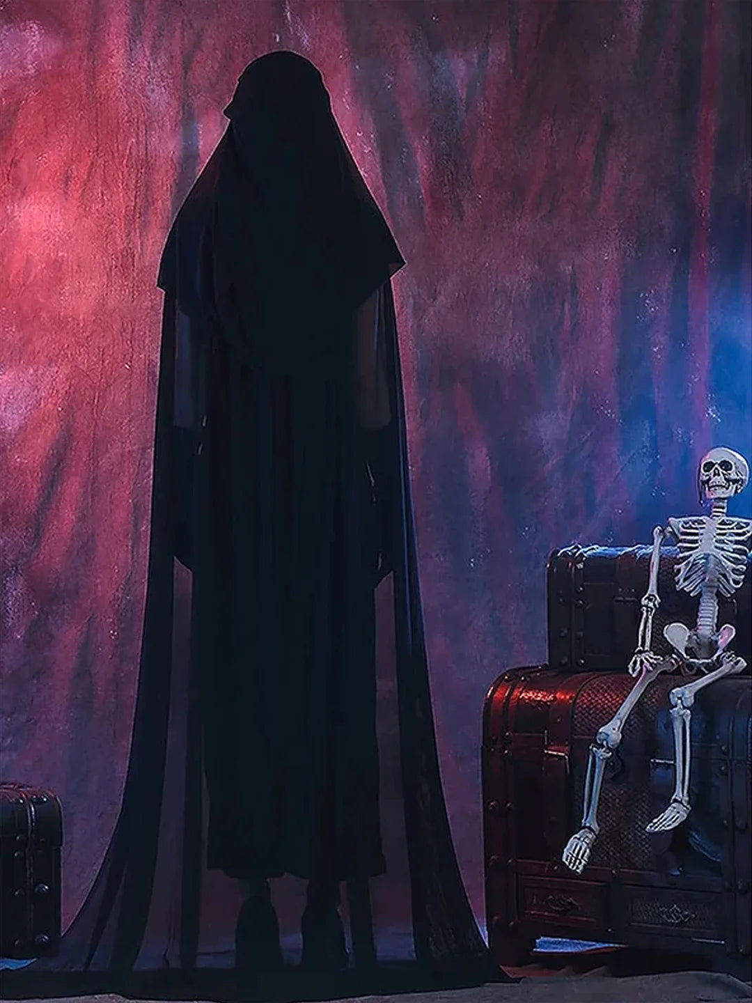 Night Ghost Adults Halloween Costume Dress Up