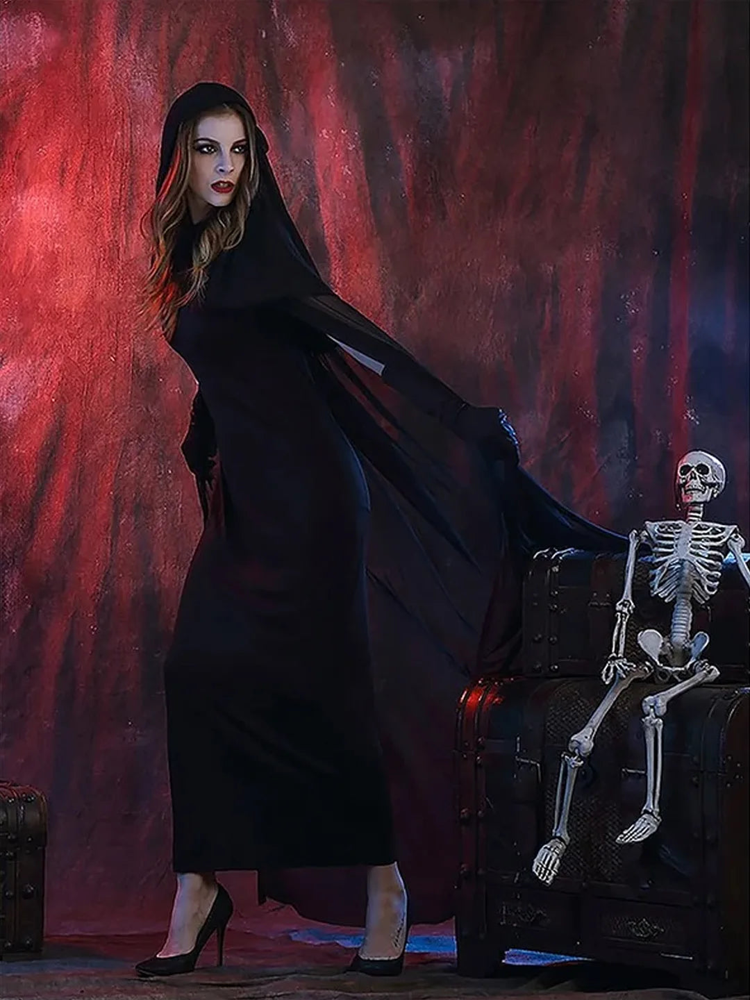 Night Ghost Adults Halloween Costume Dress Up