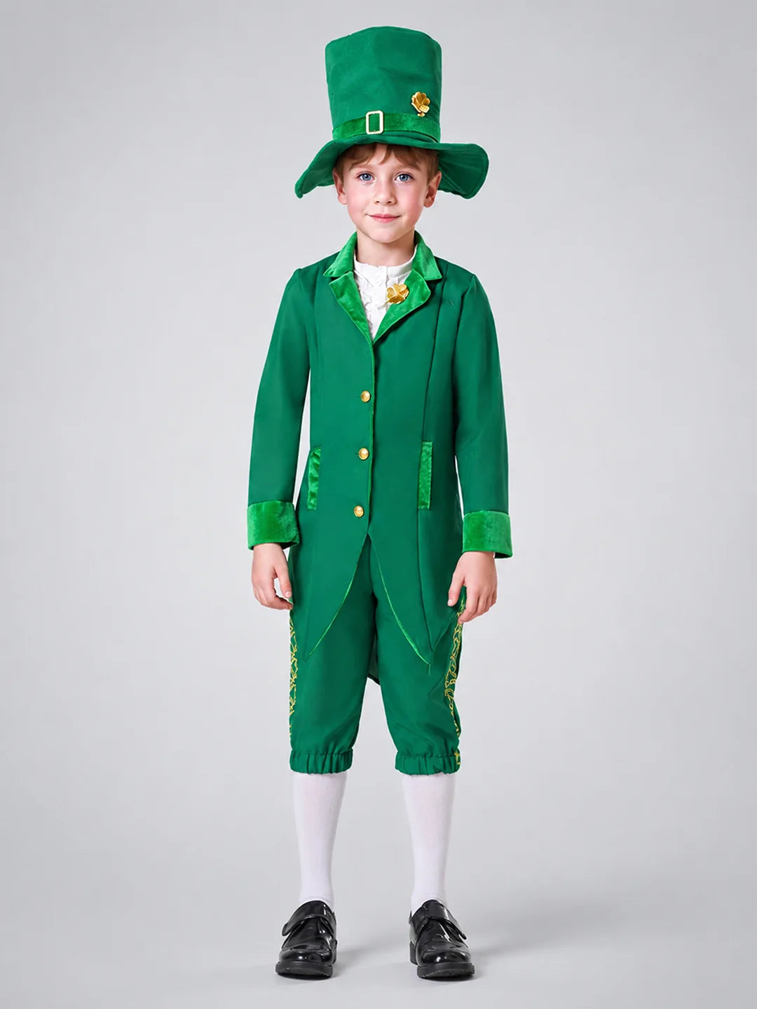 St.Patricks Day costume for Boys,Kids Halloween Costume Dress Up