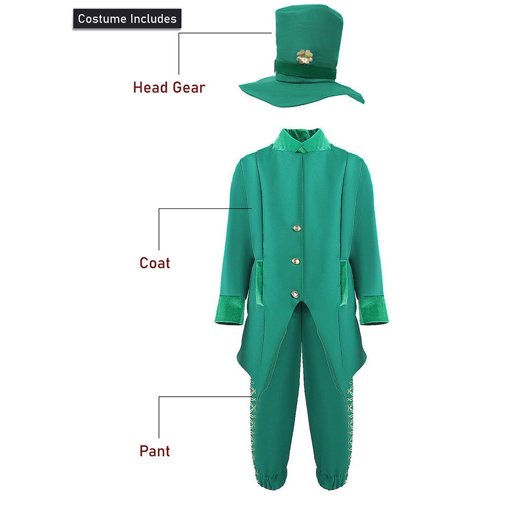 St.Patricks Day costume for Boys,Kids Halloween Costume Dress Up