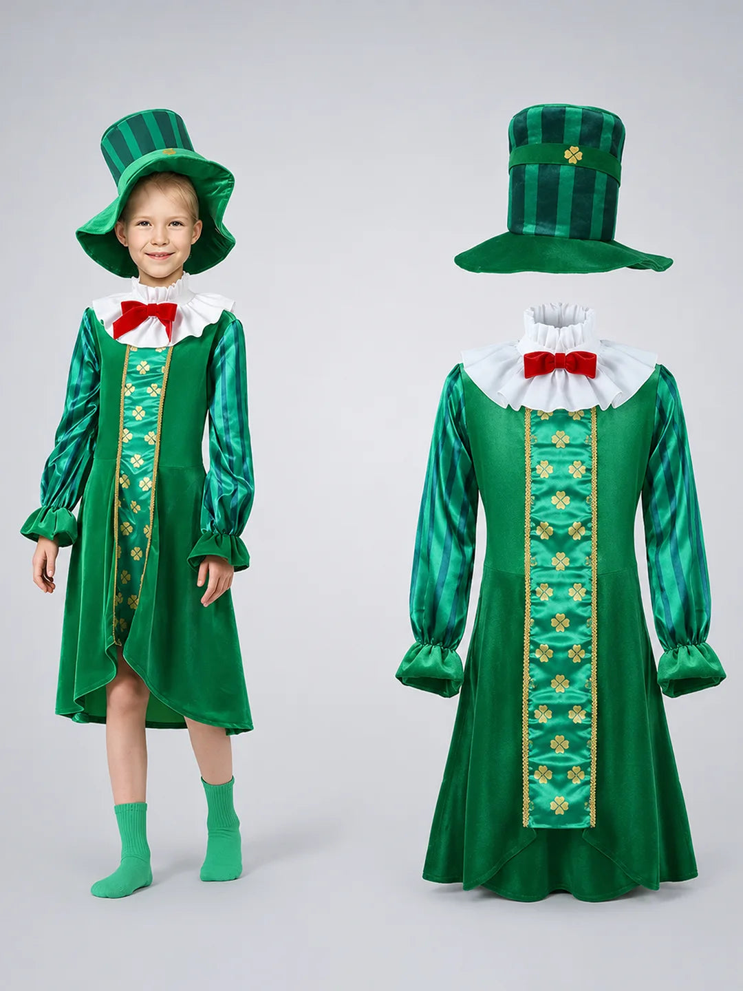 St.Patricks Day costume for Girls,Kids Halloween Costume Dress Up